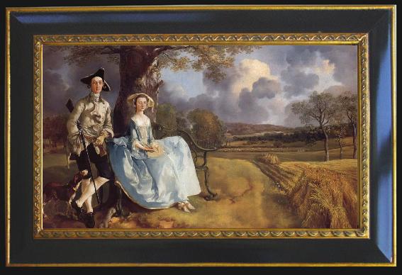 framed  Thomas Gainsborough Mr and Mrs. Andrews, Ta079-2